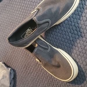 Vans size 9.5 woman's or size 8 men's Denim like fabric. Designed with J Crew